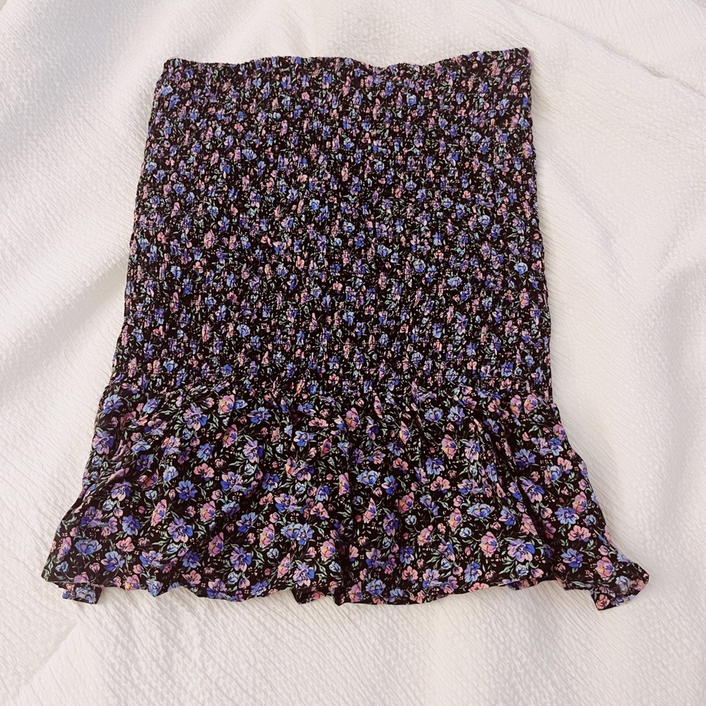 Topshop shirred skirt size us4